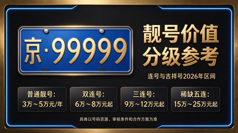 北京闲置京牌租赁服务展示